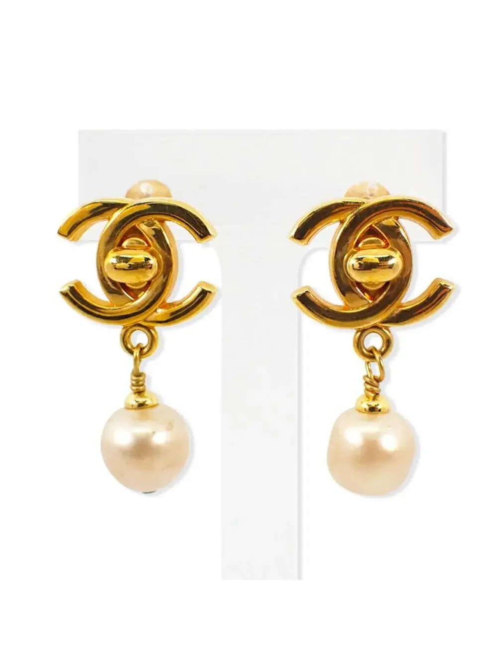 Chanel Earrings Pearl Sterling Silver #228824C10B